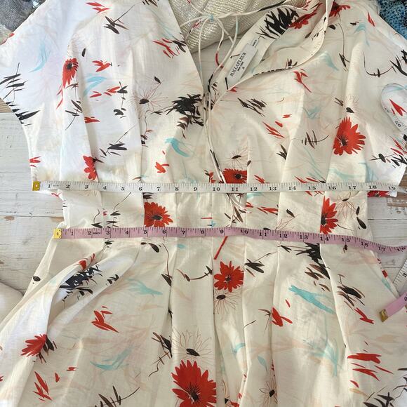 M.M. LAFLEUR The Jelina Summer Friday Dress Printed Voile Size Medium - Picture 8 of 10